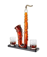 The Wine Savant Saxophone 34 oz. Decanter Set