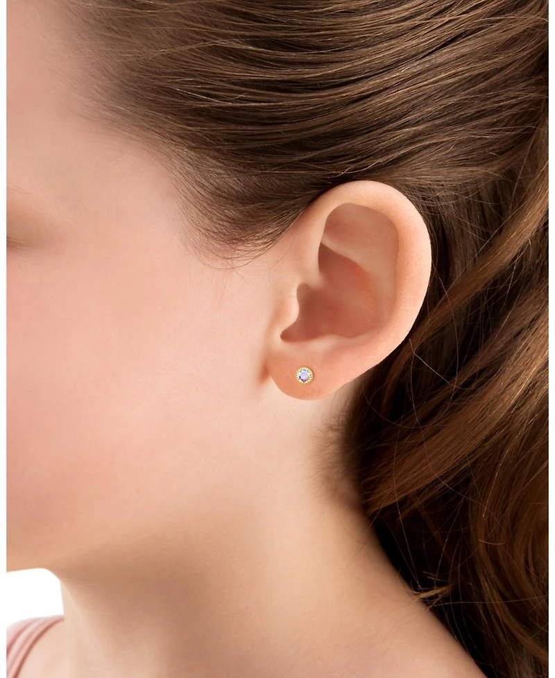 Tiny Blessings Children's 14K Gold Enchanted Light Studs Girls' Screw Back Earrings