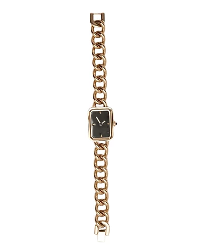 St. Moran Tarnish-Resistant Gold-Plated Stainless Steel Moran Chain Watch 19mmx25mm