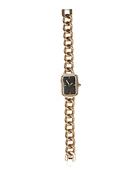 St. Moran Tarnish-Resistant Gold-Plated Stainless Steel Moran Chain Watch 19mmx25mm
