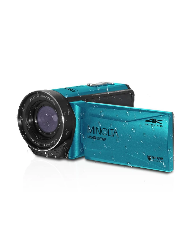 Minolta MN4K300WP 4K Ultra Hd 56MP Waterproof Camcorder