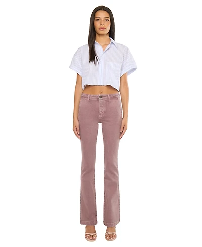 KanCan Women's Max Mid Rise Trouser Bootcut Jeans