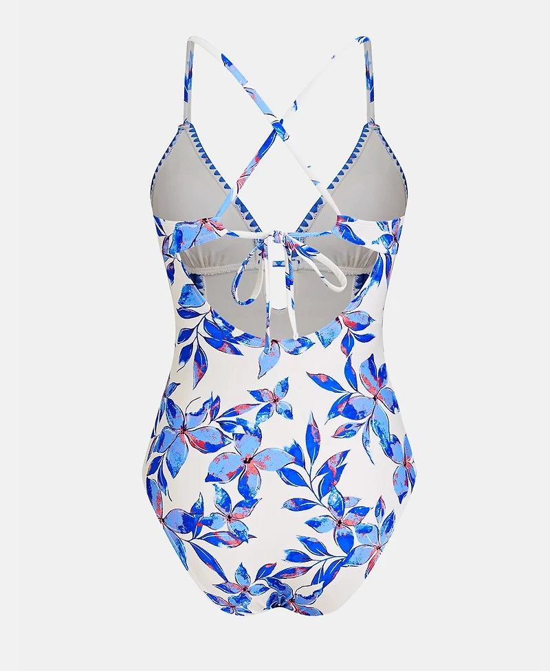 Cupshe Women's Act of Self-Love Floral One-Piece Swimsuit