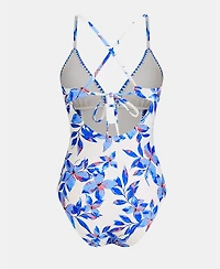 Cupshe Women's Act of Self-Love Floral One-Piece Swimsuit