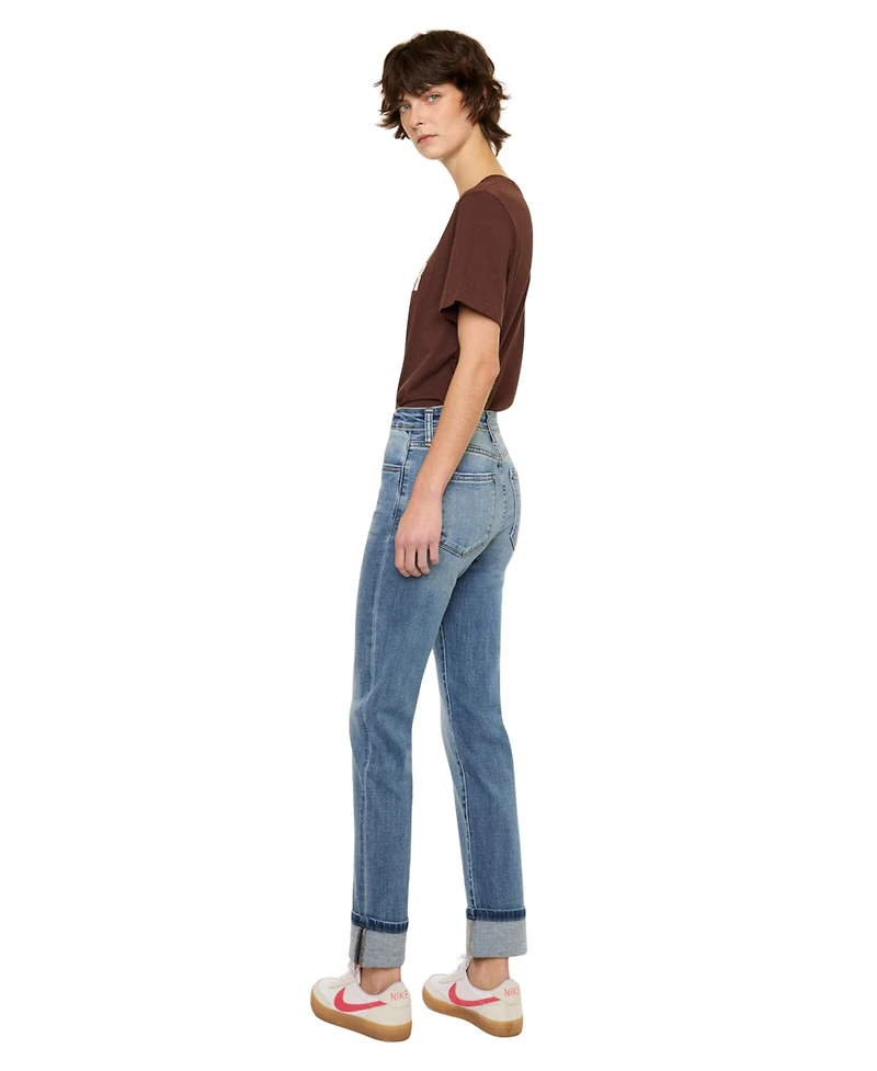 KanCan Women's Noelle Essentials High Rise Skinny Straight Jeans