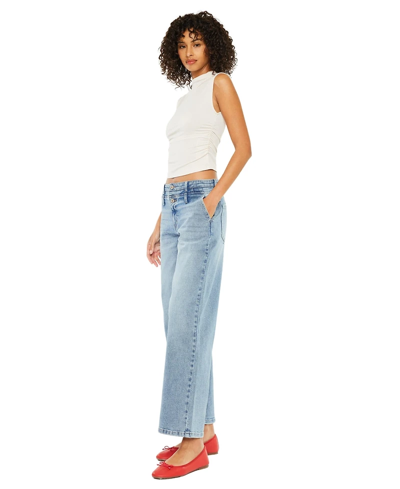 KanCan Women's Bodie Low Slung Baggy Jeans