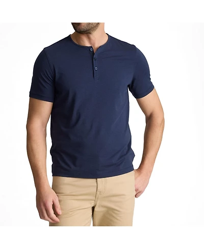 UNTUCKit Men's Regular Fit EcoSoft Short-Sleeve Henley
