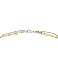 And Now This Silver Plated Multi-Chain 18" Layered Statement Necklace