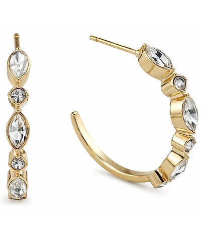 And Now This Crystal C Hoop Earrings