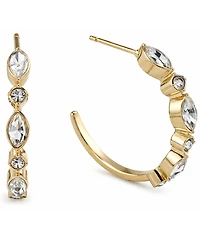 And Now This Crystal C Hoop Earrings