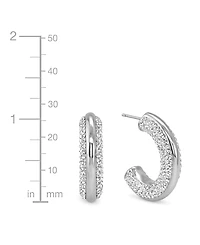And Now This Crystal Stones Hoop Earrings