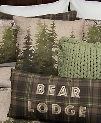 Donna Sharp Bear Panels Tree Decorative Pillow, 18" x 18"