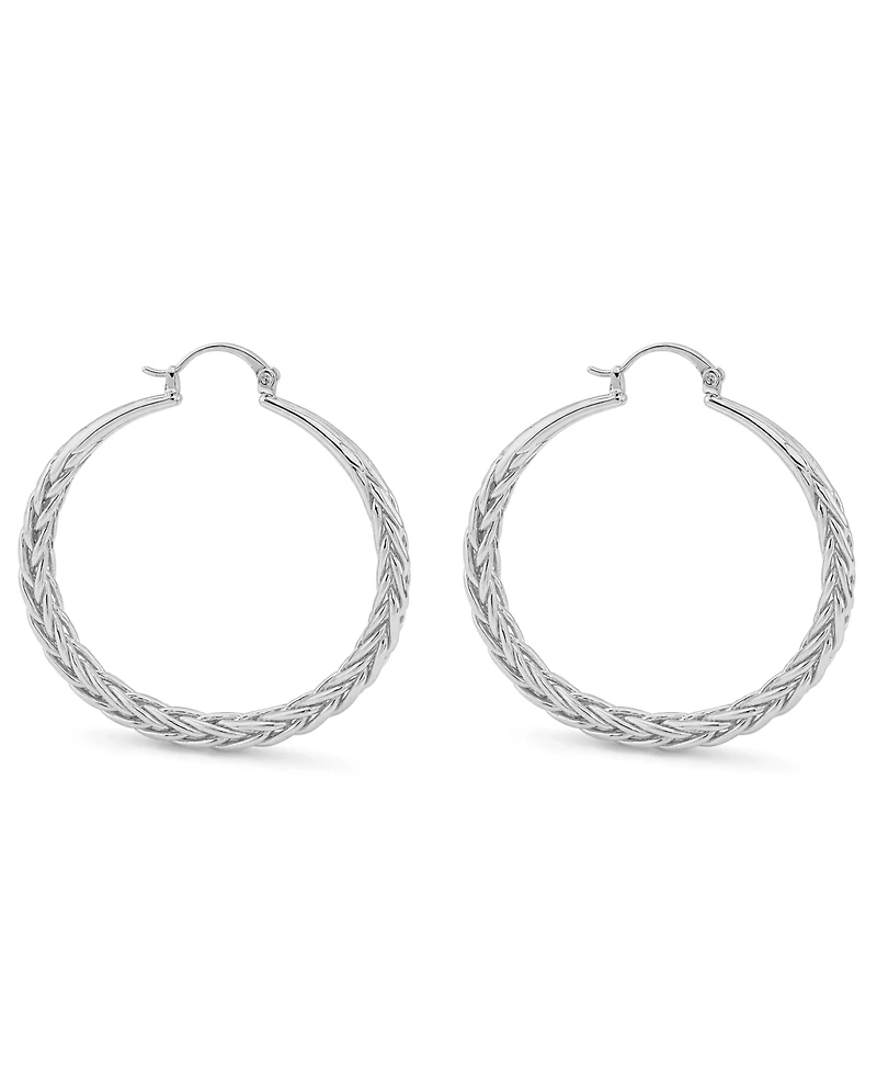 And Now This Braided Click Top Hoop Earrings
