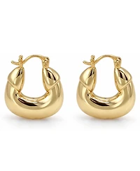 And Now This Puff Click Top Hoop Earrings