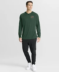 Fanatics Men's Green Minnesota Wild Authentic Pro Rink Raglan Hoodie