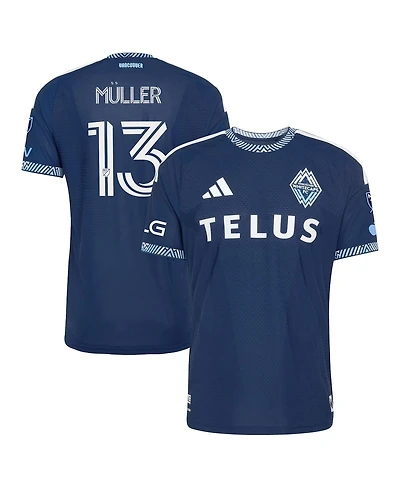 Adidas Men's Thomas Muller Blue Vancouver Whitecaps Fc 2026 The Coastal Jersey On-Field Authentic Patch