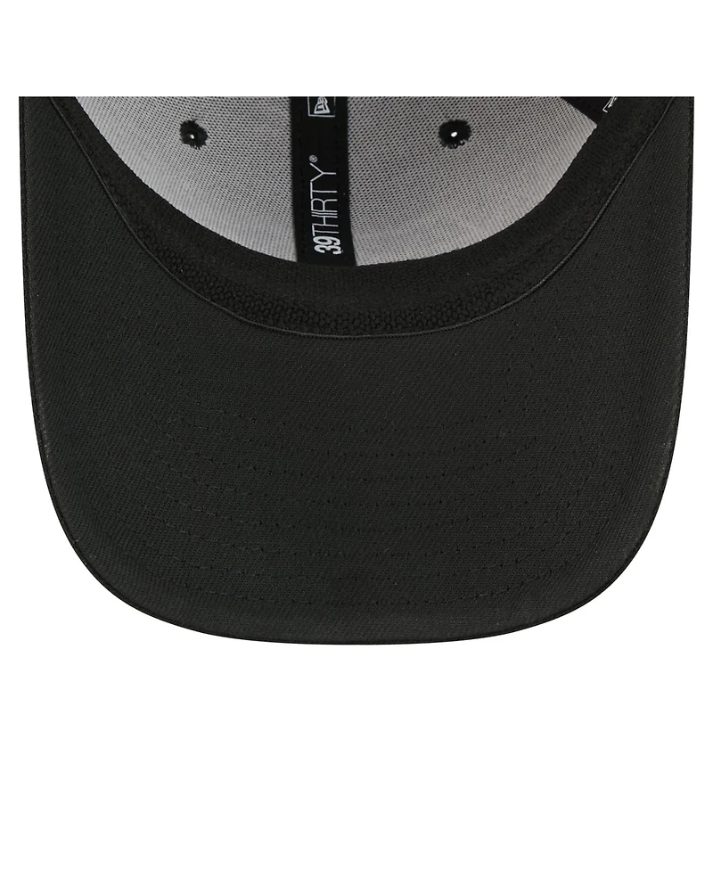 New Era Men's Black Seattle Seahawks Core Team 39THIRTY Flex Hat