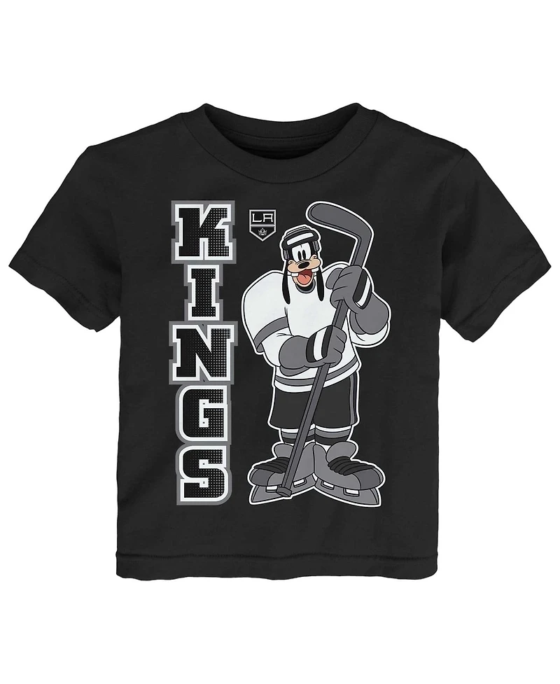 Outerstuff Toddler Black/Heather Gray Vegas Golden Knights Two-Pack Disney Offense Only T-Shirt Set