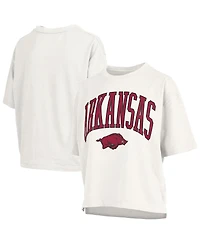 Pressbox Women's White Arkansas Razorbacks Nelson T-Shirt