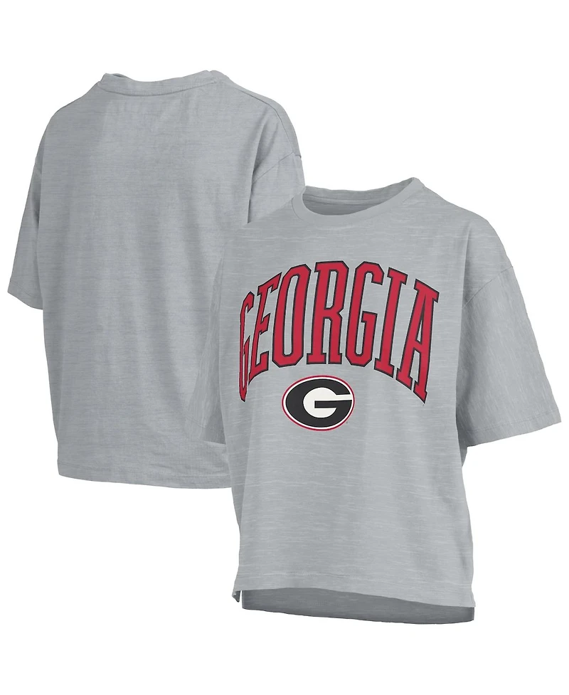 Pressbox Women's Gray Georgia Bulldogs Nelson T-Shirt