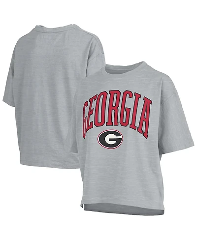 Pressbox Women's Gray Georgia Bulldogs Nelson T-Shirt