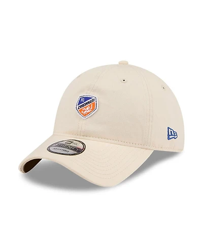 New Era Men's Beige Fc Cincinnati Micro Team Logo 9TWENTY Adjustable Hat