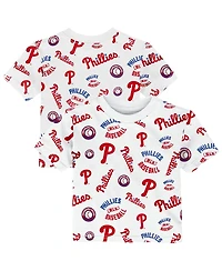 Outerstuff Toddler White Philadelphia Phillies Run Down T-Shirt