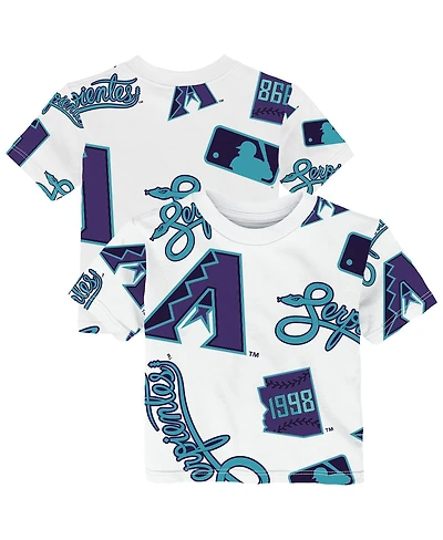 Outerstuff Toddler White Arizona Diamondbacks City Connect Game Day T-Shirt