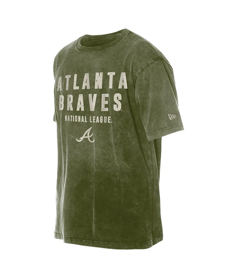 New Era Men's Olive Atlanta Braves 2026 Armed Forces Day T-Shirt
