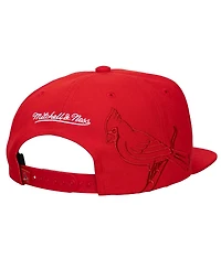 Mitchell & Ness Men's and Women's Red St. Louis Cardinals Side Logo Snapback Hat