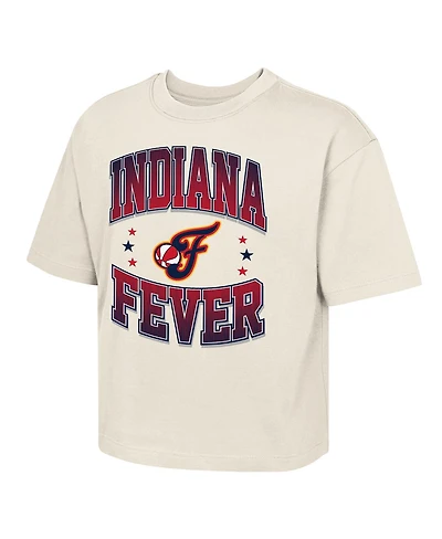 Outerstuff Big Boys and Girls Natural Indiana Fever Unbeatable Boxy T-Shirt