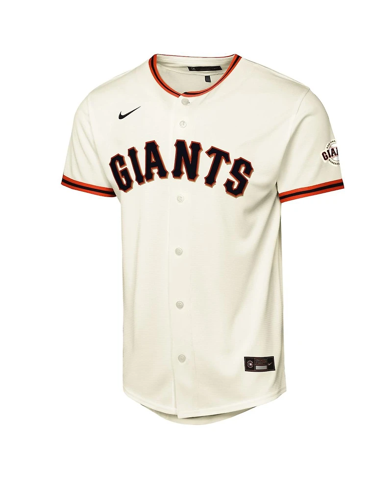 Nike Big Boys and Girls Cream San Francisco Giants Home Stadium Jersey