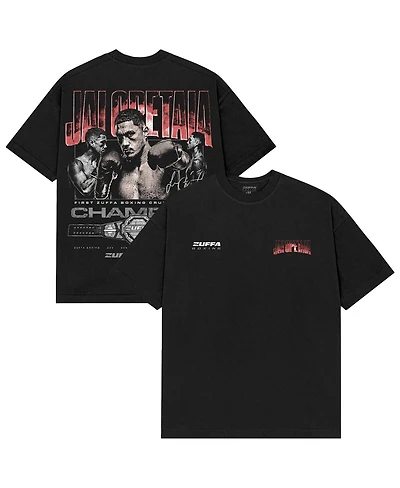 Zuffa Boxing Merchandise Men's Black Jai Opetaia and New Cruiserweight Champion Boxy T-Shirt