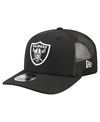 New Era Men's Black Las Vegas Raiders 9SEVENTY Trucker Adjustable Hat