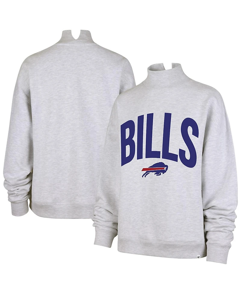 '47 Brand Women's Gray Buffalo Bills Subtle Muse Mock Neck Sweatshirt