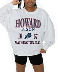 Gameday Couture Women's Ash Howard Bison Premium Fleece Pullover Sweatshirt