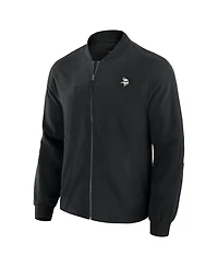J. Palmer Men's Black Minnesota Vikings Lightweight Cover-4 Tri-Blend Full-Zip Jacket