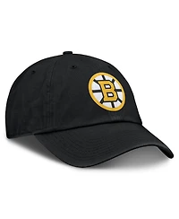 Fanatics Men's Black Boston Bruins Primary Logo Adjustable Hat