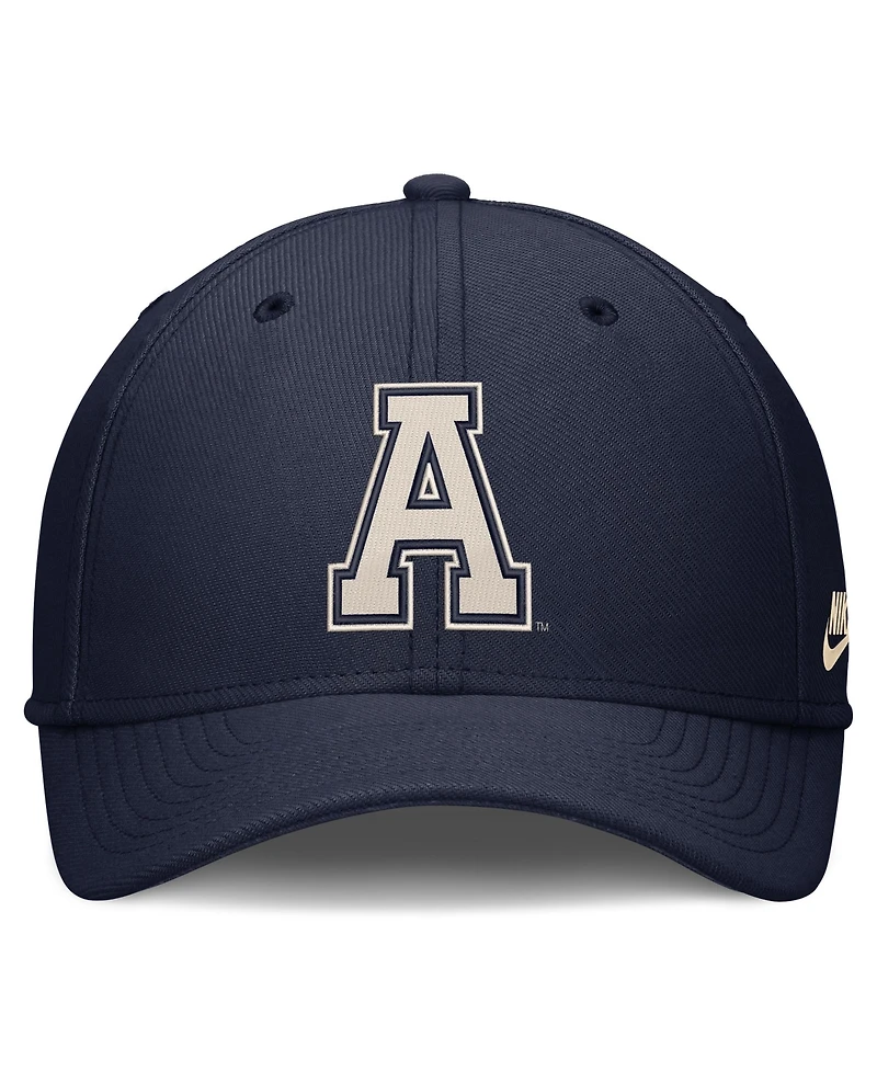 Nike Men's Navy Auburn Tigers Dri-fit Vintage Rise Swooshflex Flex Hat