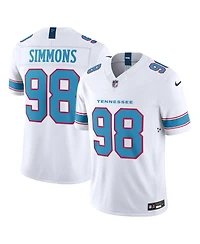 Nike Men's Jeffery Simmons White Tennessee Titans Vapor F.u.s.e. Sewn Down Limited Jersey