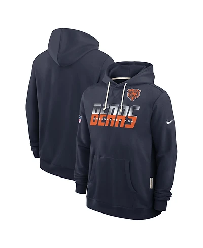 Nike Men's Navy Chicago Bears Sideline Standard Issue Dri-fit Hoodie