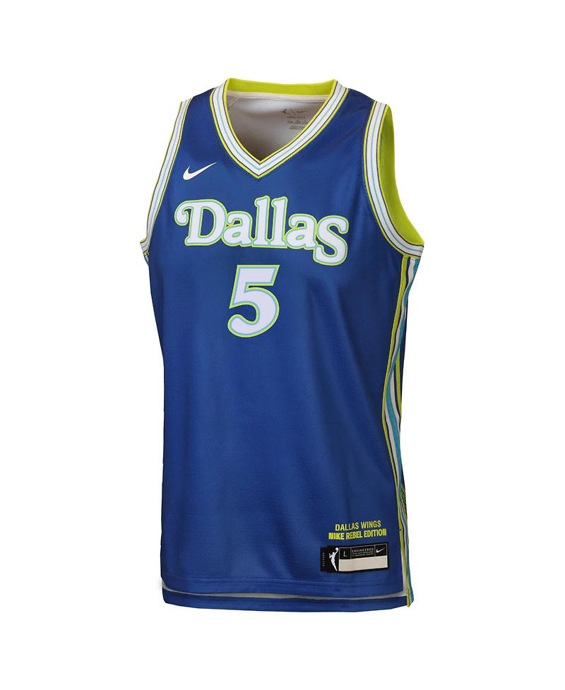 Nike Big Boys and Girls Paige Bueckers Blue Dallas Wings Victory Rebel Edition Jersey