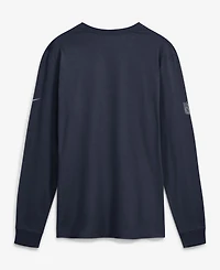 Nike Men's Navy Chicago Bears Sideline Bold Arch Star Dri-fit Long Sleeve T-Shirt