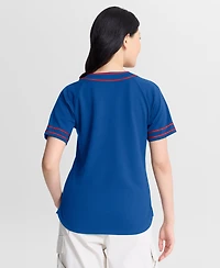 Fanatics Women's Royal Chicago Cubs Diva Race Ahead Raglan V-Neck T-Shirt