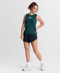 Fanatics Women's Green Philadelphia Eagles Draped Mesh Back Performance Tank Top