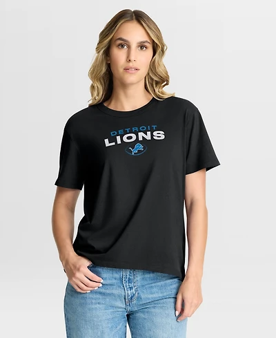 Fanatics Women's Black Detroit Lions Fade Legacy T-Shirt