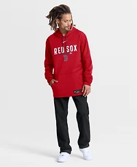 Nike Men's Red Boston Sox Authentic Collection Therma-fit Hoodie