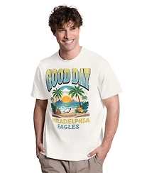 Margaritaville Men's Cream Philadelphia Eagles Good Day T-Shirt