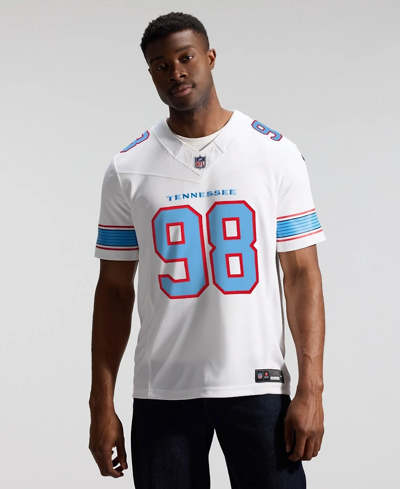 Nike Men's Jeffery Simmons White Tennessee Titans Vapor F.u.s.e. Sewn Down Limited Jersey