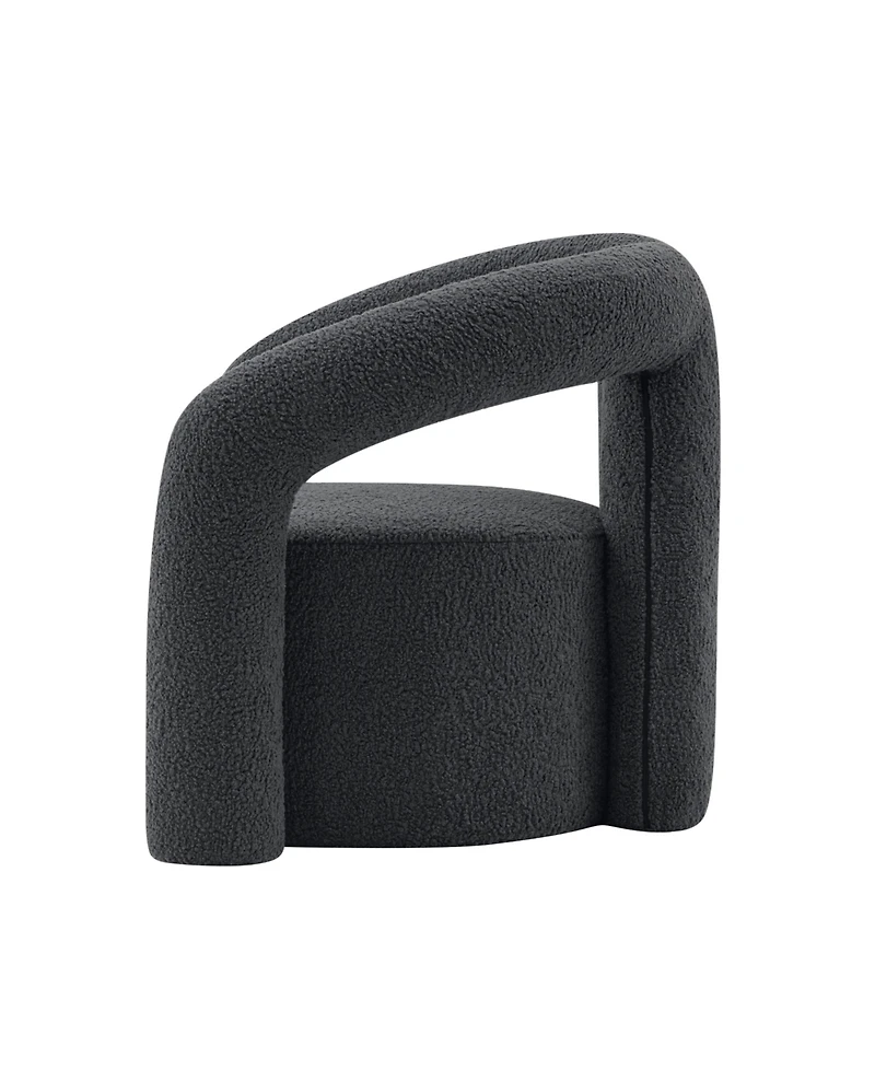 Manhattan Comfort Darian 2-Piece Boucle Upholstered Lounge Chairs